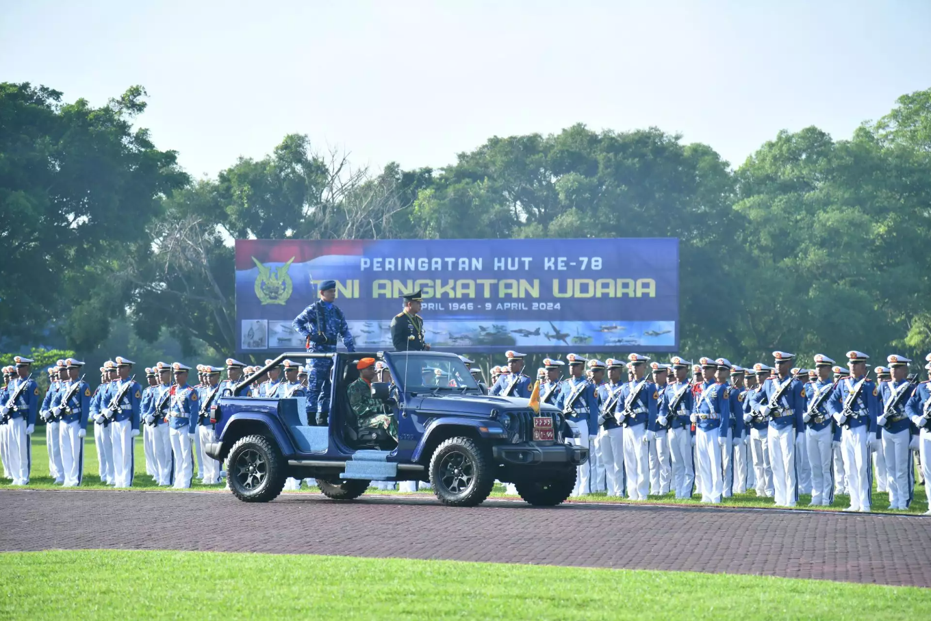 Puncak Peringatan HUT ke-78 TNI AU, Panglima TNI Apresiasi Profesionalitas, Dedikasi, Militansi Prajurit TNI AU
